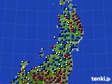 東北地方のアメダス実況(日照時間)(2021年12月21日)