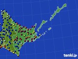 2021年12月21日の道東のアメダス(日照時間)