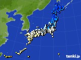 アメダス実況(気温)(2021年12月22日)