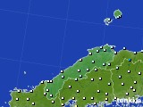 2021年12月22日の島根県のアメダス(気温)