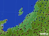 2021年12月23日の新潟県のアメダス(日照時間)