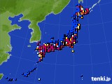 2021年12月25日のアメダス(日照時間)