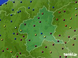 2021年12月25日の群馬県のアメダス(日照時間)