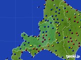 2021年12月25日の道央のアメダス(日照時間)