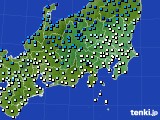 2021年12月25日の関東・甲信地方のアメダス(気温)