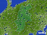 長野県のアメダス実況(風向・風速)(2021年12月25日)