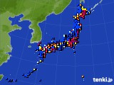 2021年12月26日のアメダス(日照時間)