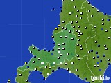 道央のアメダス実況(風向・風速)(2021年12月26日)
