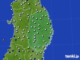 2021年12月26日の岩手県のアメダス(風向・風速)