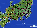 2021年12月28日の関東・甲信地方のアメダス(日照時間)