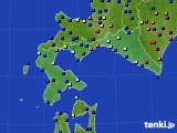 2021年12月28日の道南のアメダス(日照時間)