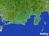 2021年12月28日の静岡県のアメダス(気温)