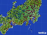2021年12月29日の関東・甲信地方のアメダス(日照時間)