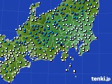 2021年12月29日の関東・甲信地方のアメダス(気温)