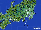 関東・甲信地方のアメダス実況(気温)(2022年01月01日)