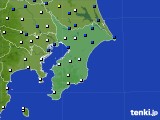 千葉県のアメダス実況(風向・風速)(2022年01月01日)