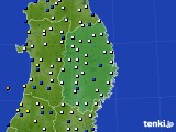 岩手県のアメダス実況(風向・風速)(2022年01月01日)