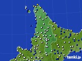 道北のアメダス実況(風向・風速)(2022年01月04日)