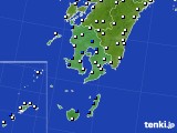 鹿児島県のアメダス実況(風向・風速)(2022年01月04日)