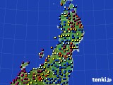 東北地方のアメダス実況(日照時間)(2022年01月06日)
