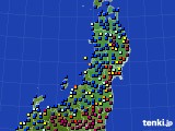 東北地方のアメダス実況(日照時間)(2022年01月07日)