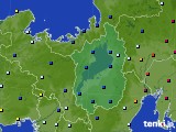 滋賀県のアメダス実況(日照時間)(2022年01月07日)