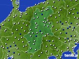 2022年01月07日の長野県のアメダス(風向・風速)