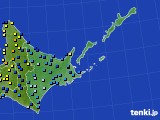 道東のアメダス実況(積雪深)(2022年01月08日)