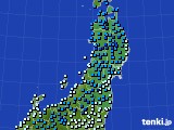 2022年01月08日の東北地方のアメダス(気温)