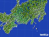 東海地方のアメダス実況(気温)(2022年01月08日)
