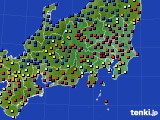 2022年01月09日の関東・甲信地方のアメダス(日照時間)