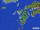 九州地方のアメダス実況(日照時間)(2022年01月09日)
