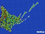 2022年01月09日の道東のアメダス(日照時間)