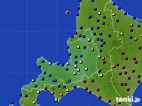 道央のアメダス実況(日照時間)(2022年01月10日)