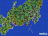 2022年01月12日の関東・甲信地方のアメダス(日照時間)