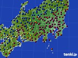 2022年01月14日の関東・甲信地方のアメダス(日照時間)