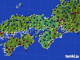 近畿地方のアメダス実況(日照時間)(2022年01月14日)