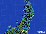 2022年01月14日の東北地方のアメダス(気温)