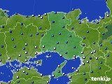 兵庫県のアメダス実況(気温)(2022年01月14日)