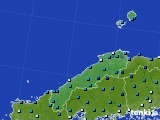 2022年01月14日の島根県のアメダス(気温)