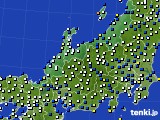 北陸地方のアメダス実況(風向・風速)(2022年01月14日)