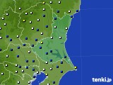 2022年01月14日の茨城県のアメダス(風向・風速)