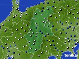 2022年01月14日の長野県のアメダス(風向・風速)