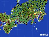 2022年01月15日の東海地方のアメダス(日照時間)