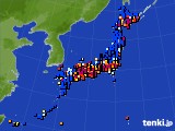 アメダス実況(日照時間)(2022年01月15日)