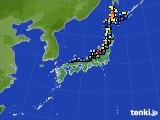 アメダス実況(積雪深)(2022年01月16日)