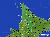 道北のアメダス実況(積雪深)(2022年01月16日)