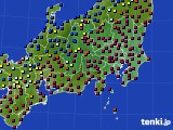 関東・甲信地方のアメダス実況(日照時間)(2022年01月16日)