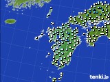 九州地方のアメダス実況(気温)(2022年01月16日)
