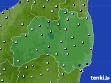 福島県のアメダス実況(風向・風速)(2022年01月16日)